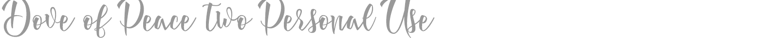Dove of Peace font preview